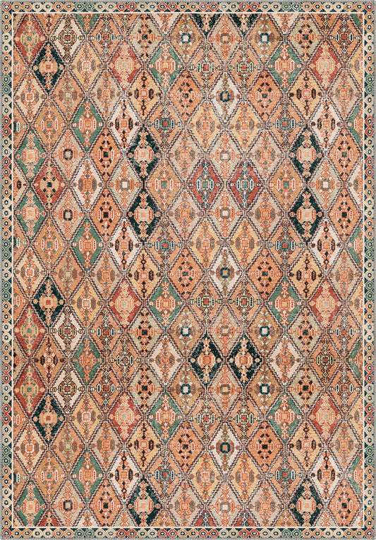 Romilly Colourful Persian Washable Rug