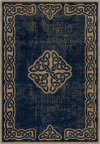 Sorin Dark Navy Celtic Rug