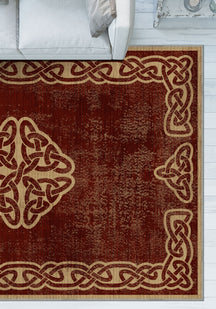 Sorin Celtic Burgundy Rug