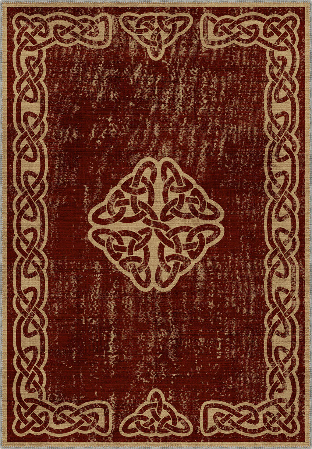 Sorin Celtic Burgundy Rug