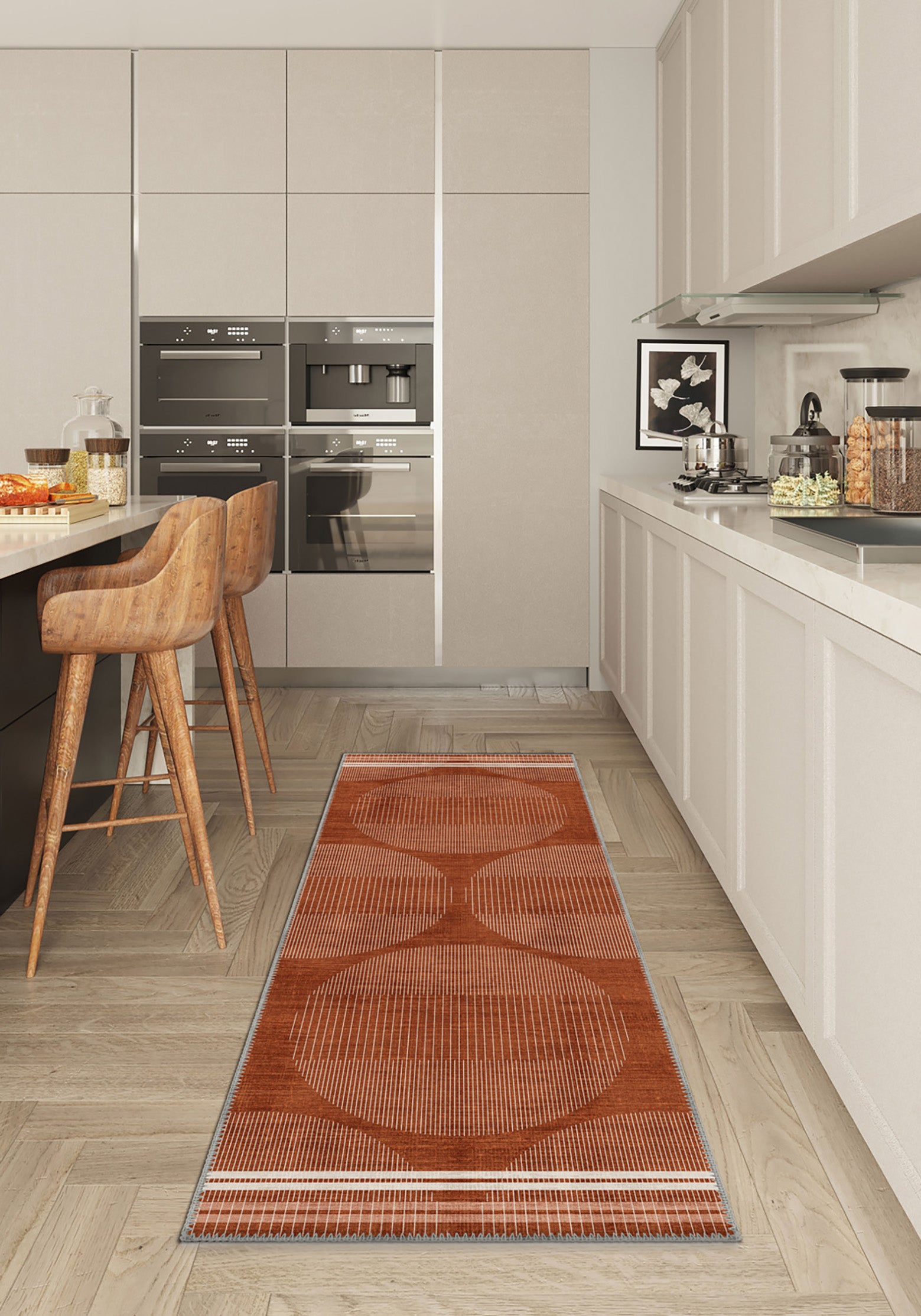 natal design GO OUT SWEET  RUG マット Nathan Modern Cinnamon Rug | Rugette Terracotta Rug