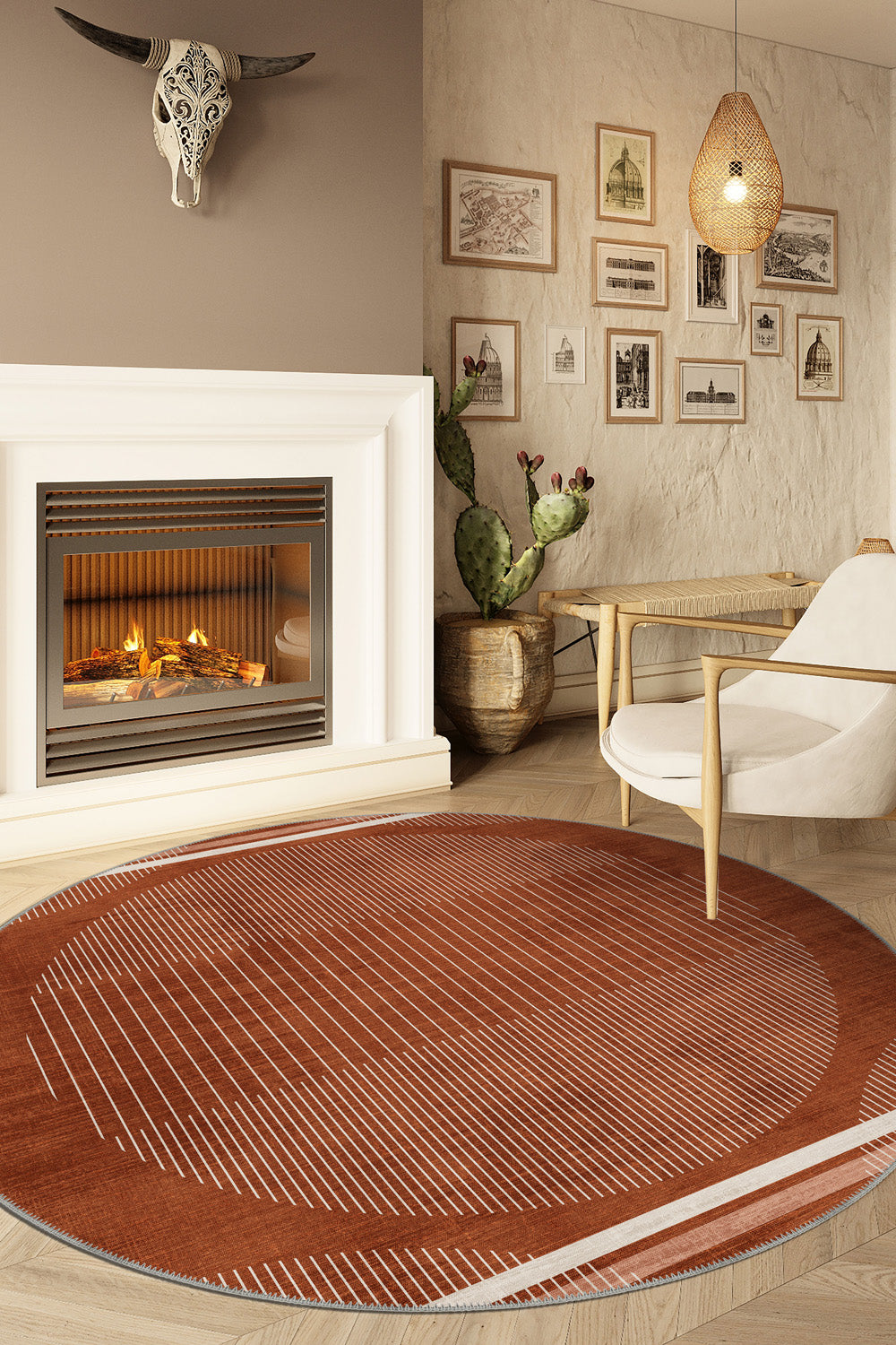 natal design GO OUT SWEET  RUG マット Nathan Modern Cinnamon Rug | Rugette Terracotta Rug