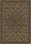 Brown hessian rug, rustic rug.