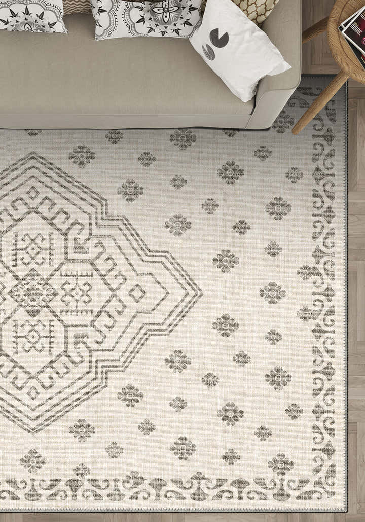Ivory berber rug for living room.