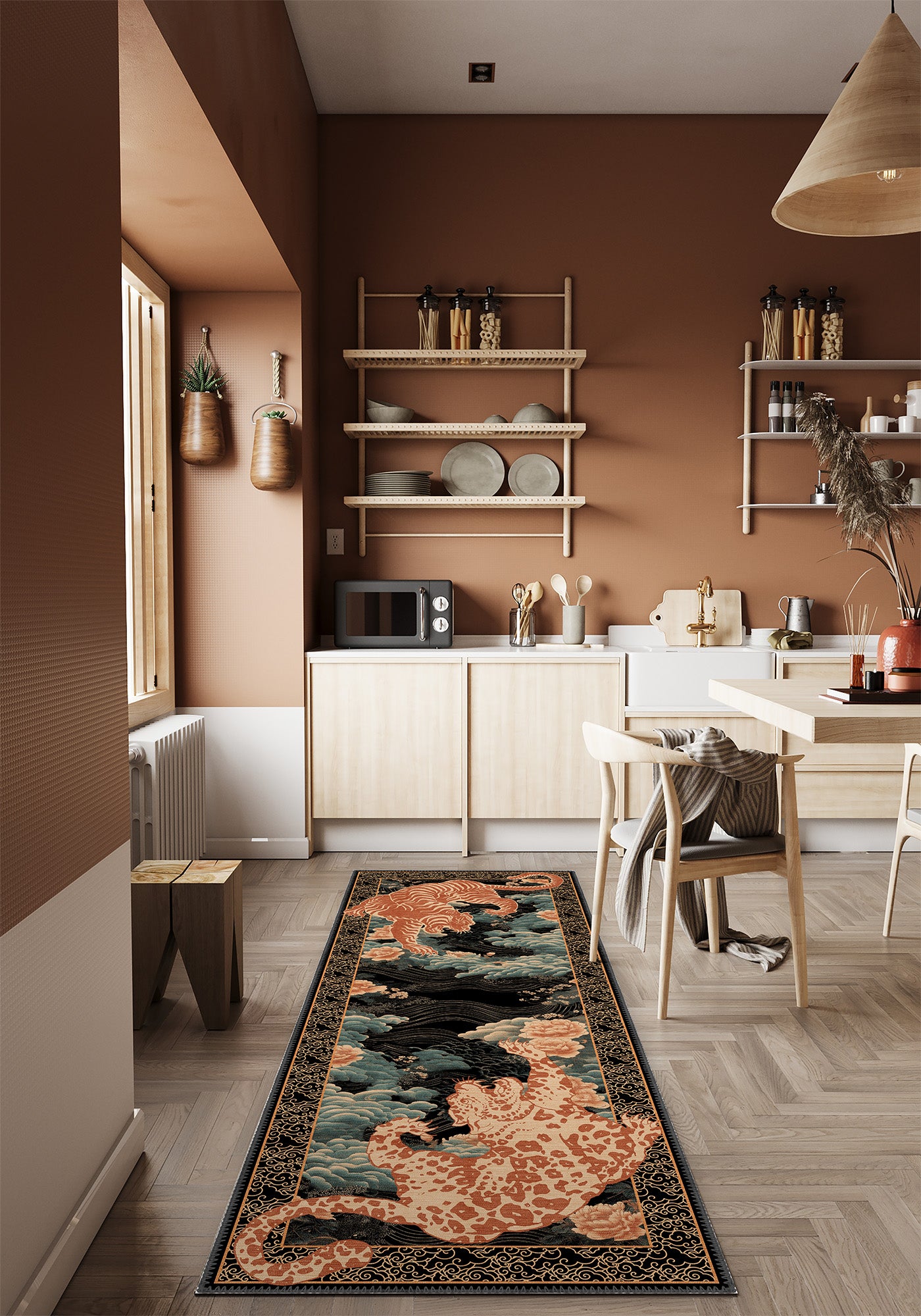 Akira Japanese Tiger Rug | Washable Rug – Rugette