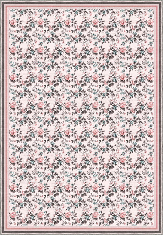 Beatrice Pink Rose Rug
