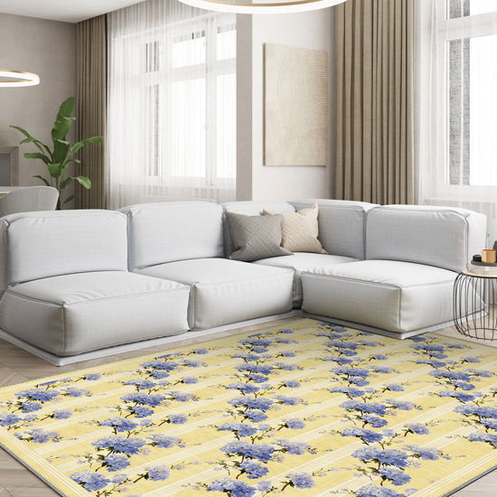 Butter Yellow Rug Pattern Celine French Country Rug | Rugette Butter Yellow Rug