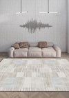 Modern striped rug for living room.