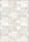 Modern minimalist rug in cream tones.
