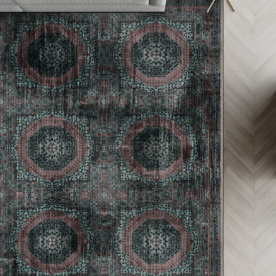 Vintage Persian rug for living room.
