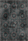 Deep teal Persian vintage rug for living room.