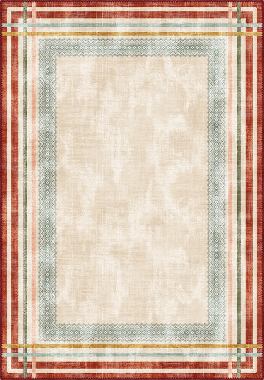Levi Colourful Tribal-Ethnic Washable Rug