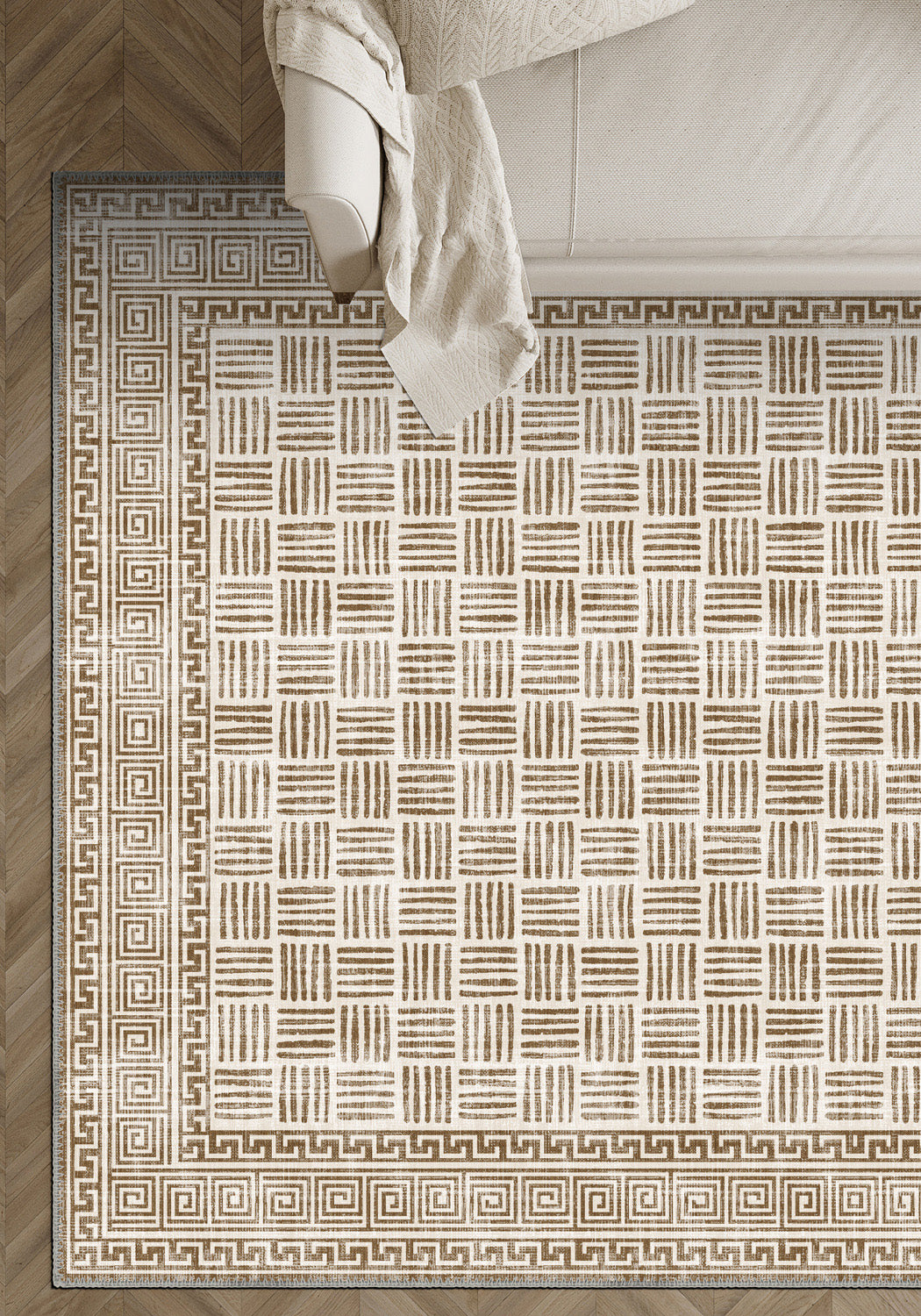 Vincent Geometric Sand Rug