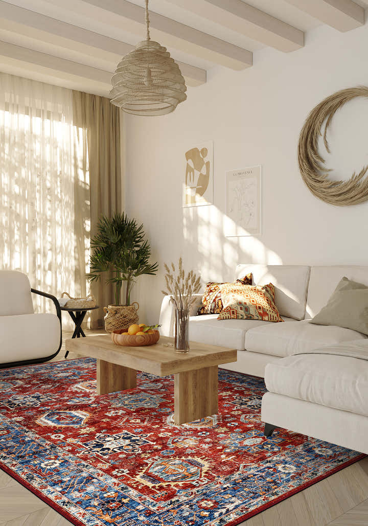 Roven Red Kazak Rug