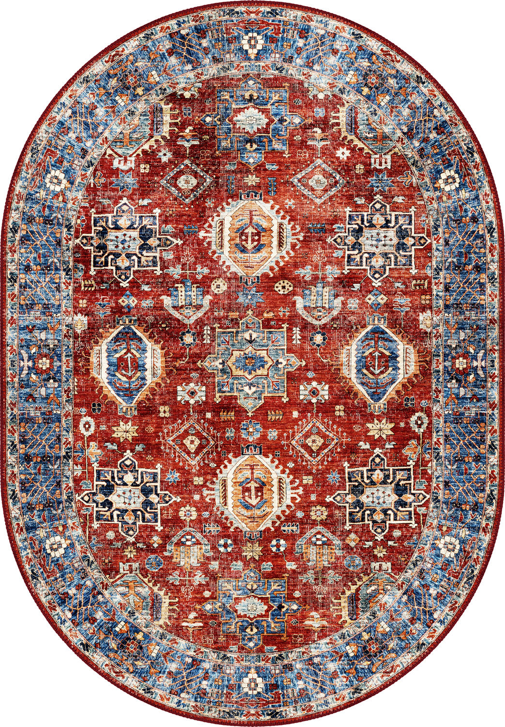Roven Red Kazak Rug