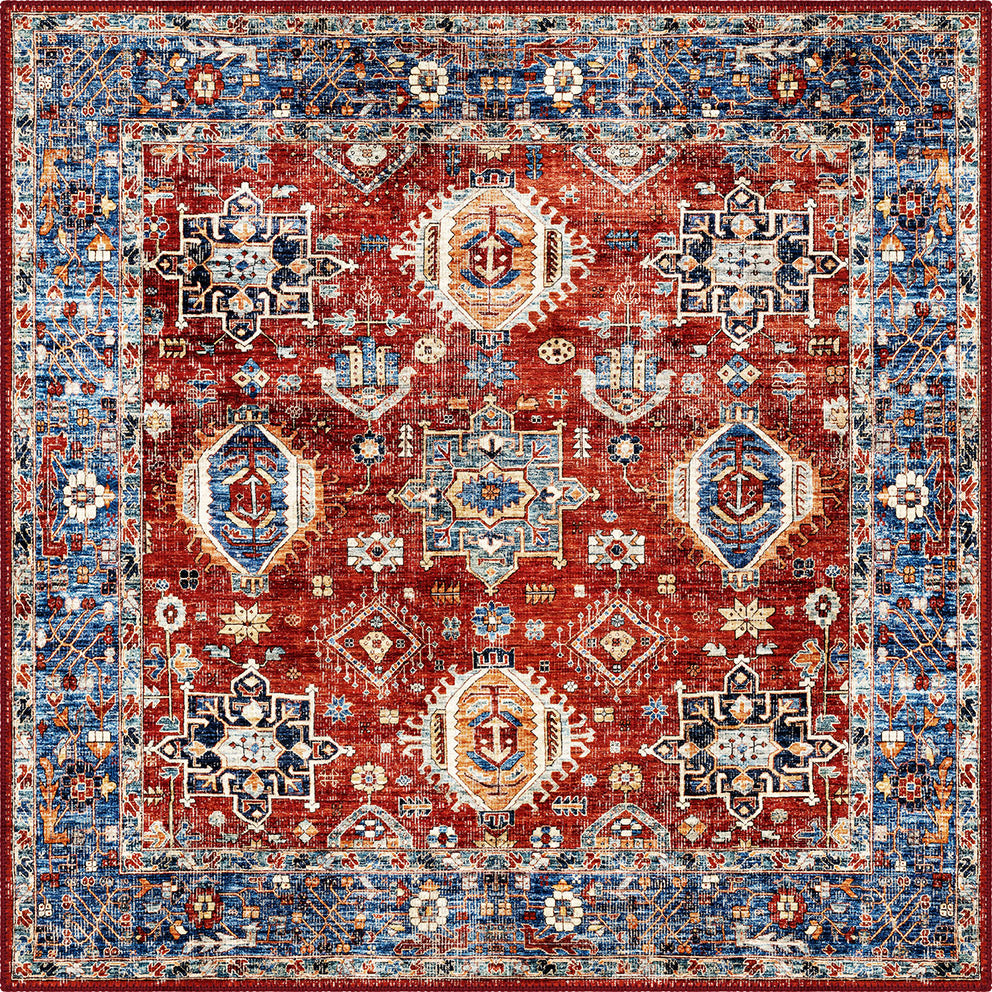 Roven Red Kazak Rug