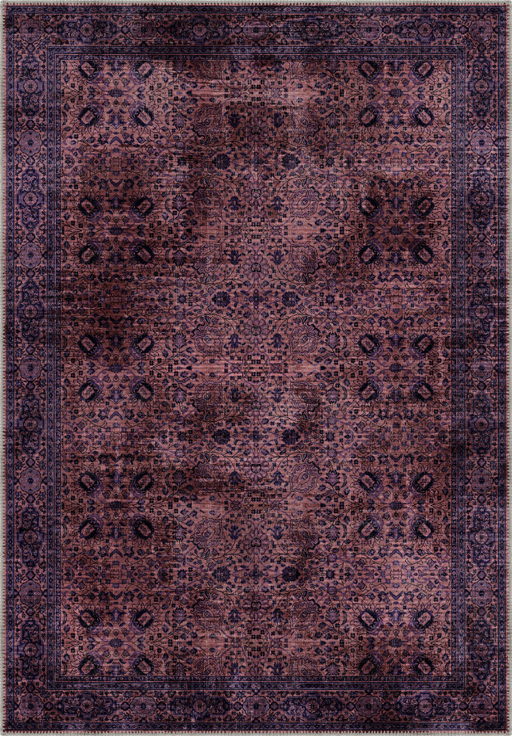 Deep Raspberry Rug Dorothy Deep Plum Rug | Rugette Farmhouse Rug