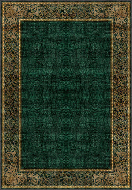 Sultana Green Victorian Rug