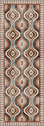 Solara Colorful Retro Rug
