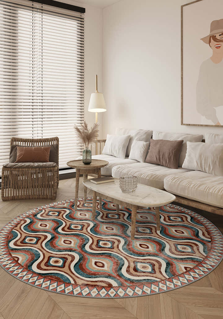 Solara Colorful Retro Rug