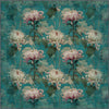 Chryselle Teal Chrysanthemum Rug