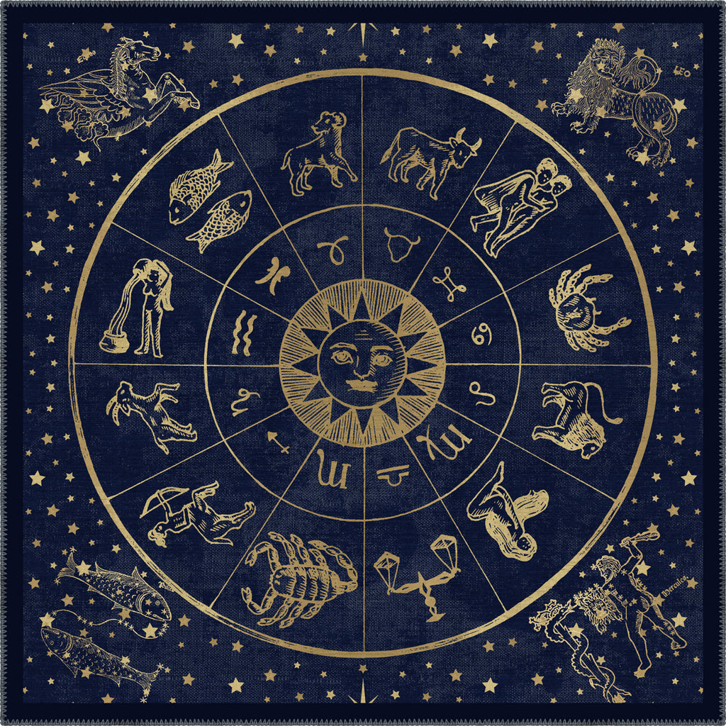 Vega Navy Zodiac Rug