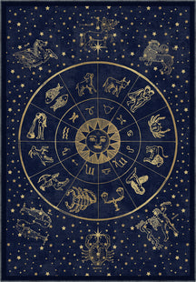 Vega Navy Zodiac Rug
