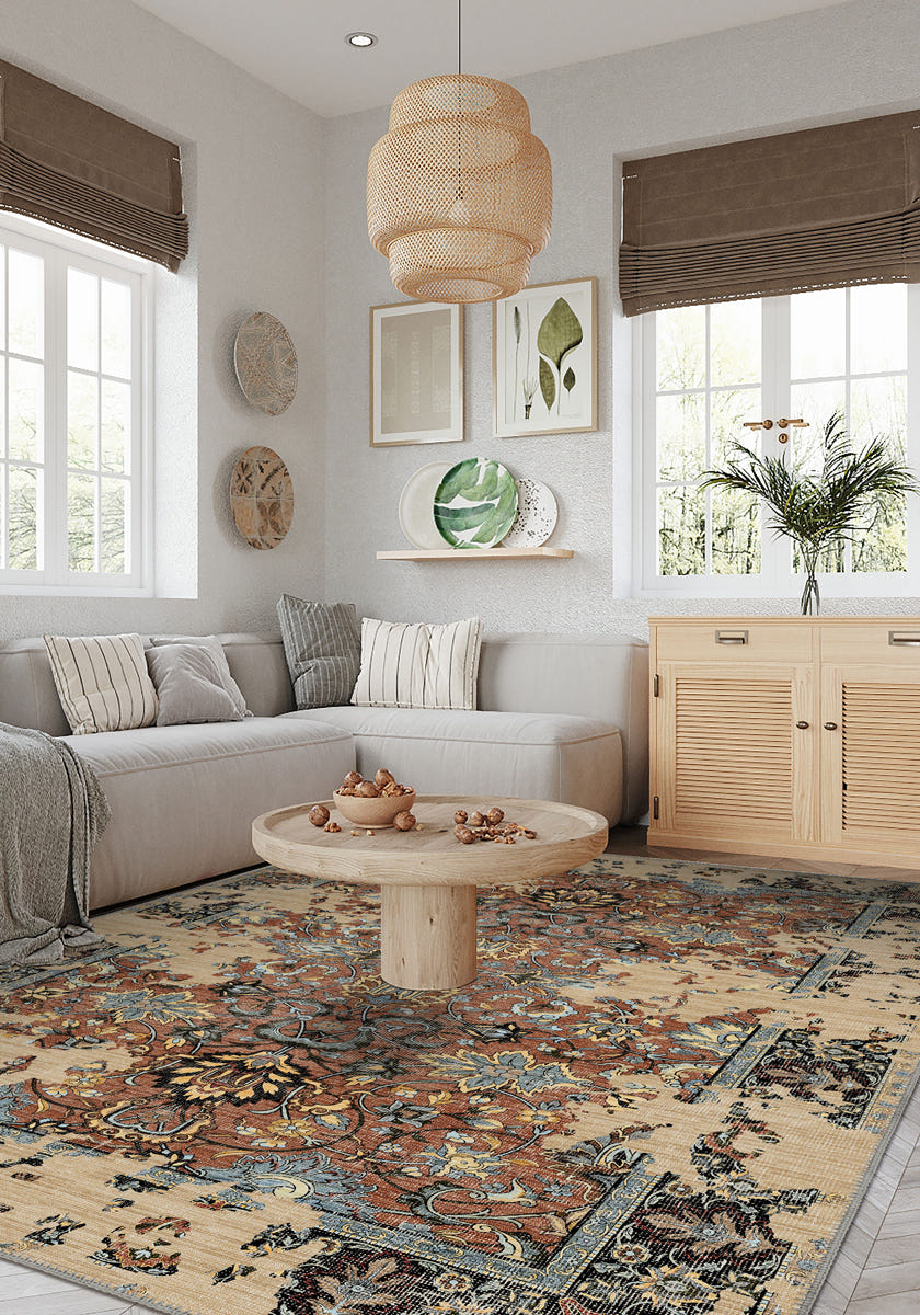 Sorelle Terracotta Distressed Rug
