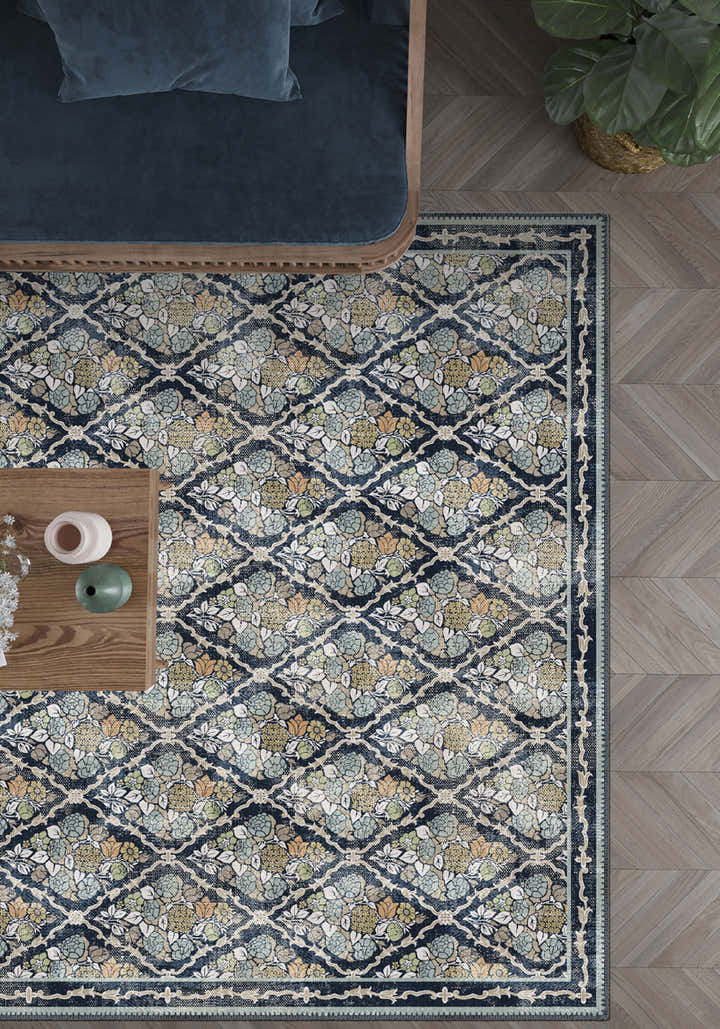 Willow Floral Trellis Rug