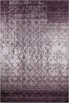 Grace Erased Burgundy Washable Rug