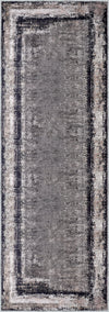 Savannah Bordered Brown Rug