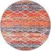 Alice Orange Modern Washable Rug