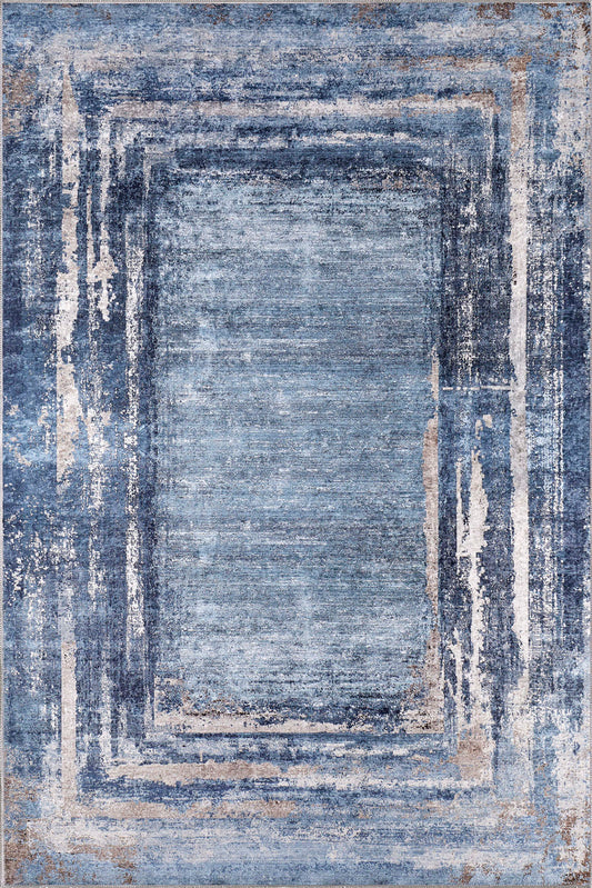 Olivia Blue Washable Rug