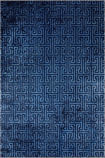 Addison Blue Modern Washable Rug