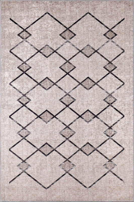 Brooke Brown Geometric Rug