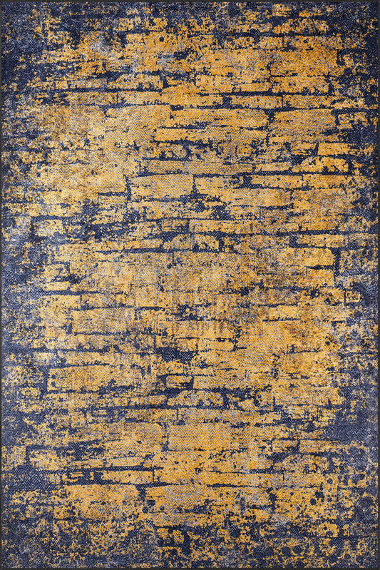 Brianna Abstract Gold Rug