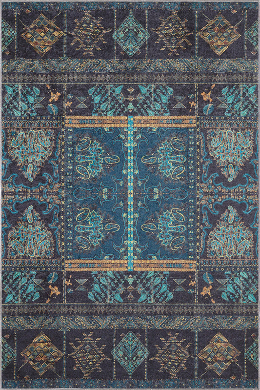 Andrew Blue Vintage Rug