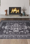 Romilly Black and White Persian Rug