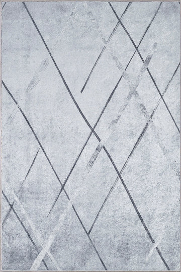 Charles Grey Geometric Rug