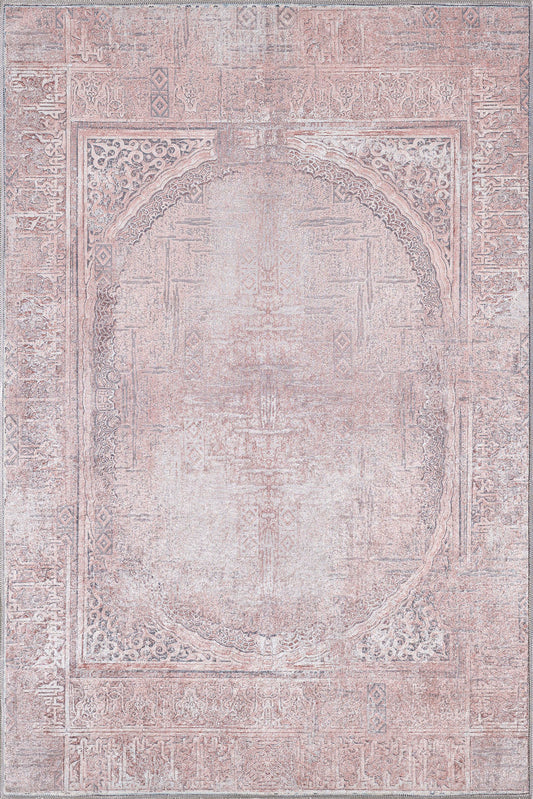 Dorian Washable Pink Rug