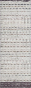 Quillon Striped Cream Rug