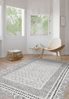 Calyra Grey Bordered Rug