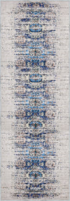 Zachary Blue Grey Distressed Rug