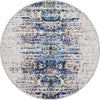 Zachary Blue Grey Distressed Rug