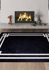 Ayden Bordered Washable Rug