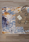 Kasen Abstract Colourful Washable Rug