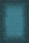 Teal area rug for living room.